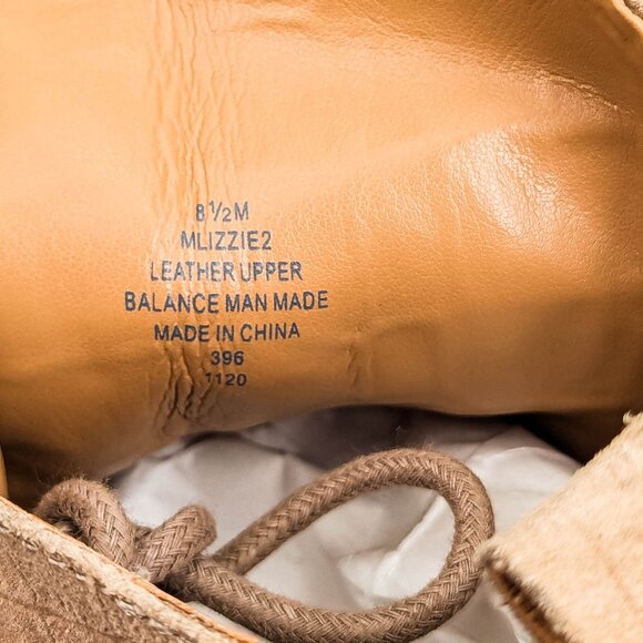 Marc Fisher Women Lizzie 2 Lace-up Platform Croc Beige Suede Combat Boots Sz 8.5 - Picture 7 of 8